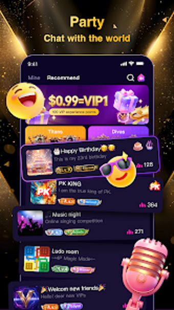 Imagen 0 para Vparty - Group Voice Chat…