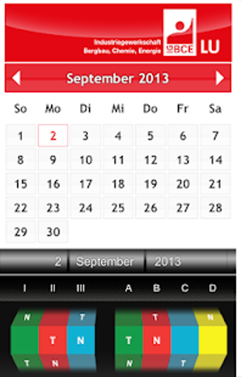 Image 1 for IG BCE Schichtkalender BA…