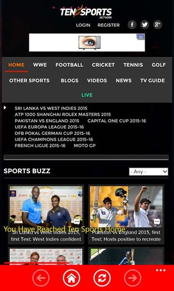 Image 1 for Ten Sports Mobile for Win…