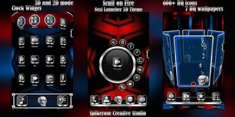 Imagen 2 para Scull On Fire 3D Next Lau…
