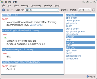 Image 0 for Dikt for Linux