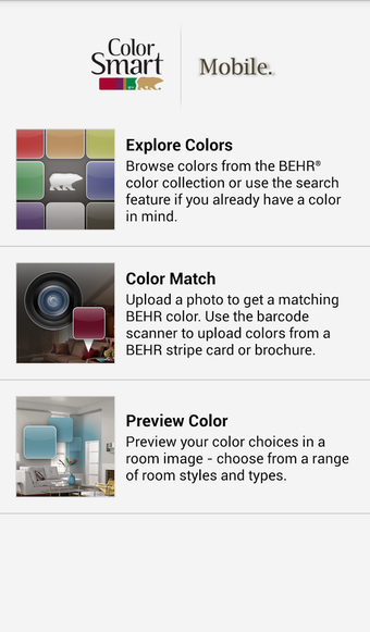 Imagen 2 para ColorSmart by BEHR Mobile