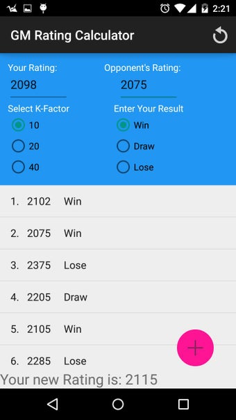 Image 1 for GM Rating Calculator
