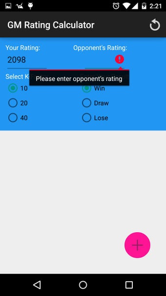 Image 0 for GM Rating Calculator