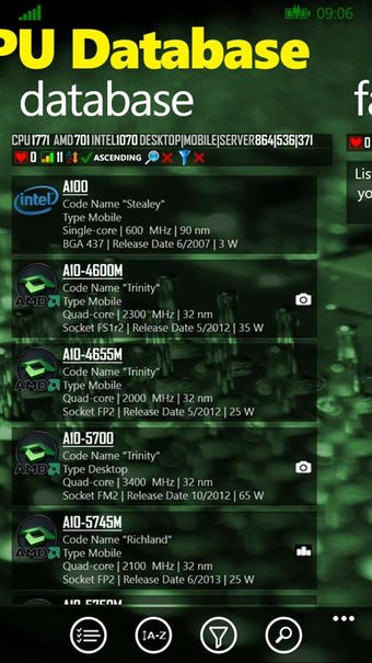 Image 3 for CPU Database for Windows …