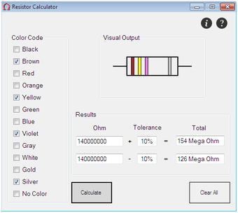Image 0 for N2R Resistor Calculator