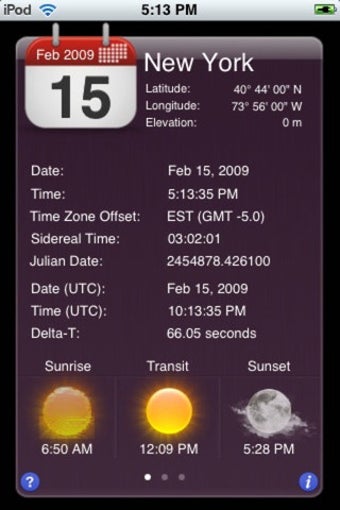 Image 1 for iEphemeris Pro
