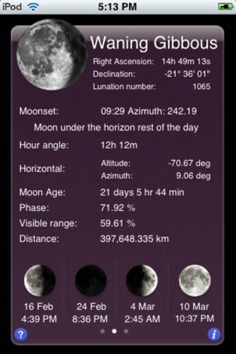 Image 2 for iEphemeris Pro