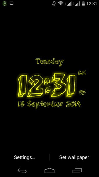 Imagen 1 para Super Digital Clock LiveW…