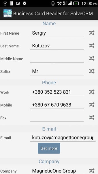Image 7 for Business Card Reader for …