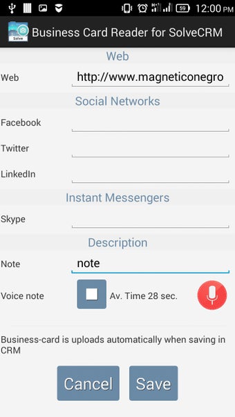 Imagen 3 para Business Card Reader for …