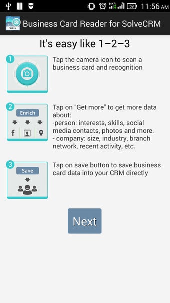 Imagen 1 para Business Card Reader for …