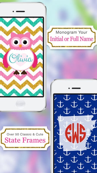 Imagen 0 para Monogram Wallpaper DIY Gl…