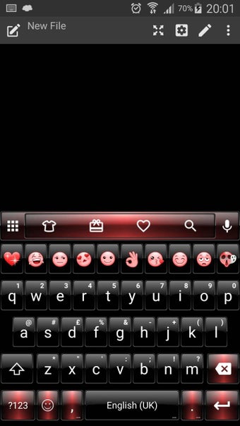 Imagen 3 para Dusk BlackRed Emoji Keybo…