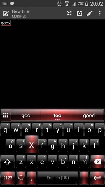 Imagen 2 para Dusk BlackRed Emoji Keybo…