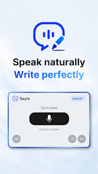 Image 0 for Saylo: AI Voice Keyboard