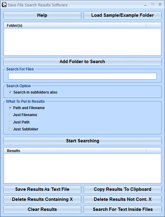 Image 0 for Save File Search Results …