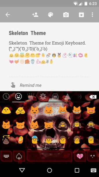 Imagen 1 para Skeleton Emoji Keyboard T…