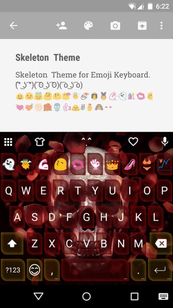 Imagen 0 para Skeleton Emoji Keyboard T…