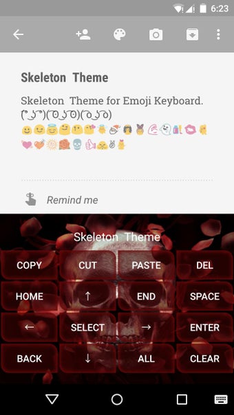 Imagen 2 para Skeleton Emoji Keyboard T…