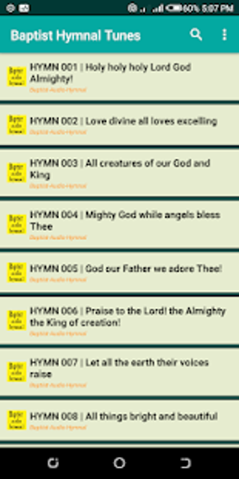 Imagen 0 para Baptist Audio Hymnal offl…