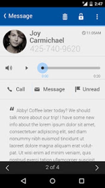 Image 0 for My Visual Voicemail