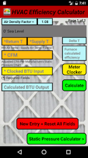 Image 0 for Furnace Efficiency Calcul…