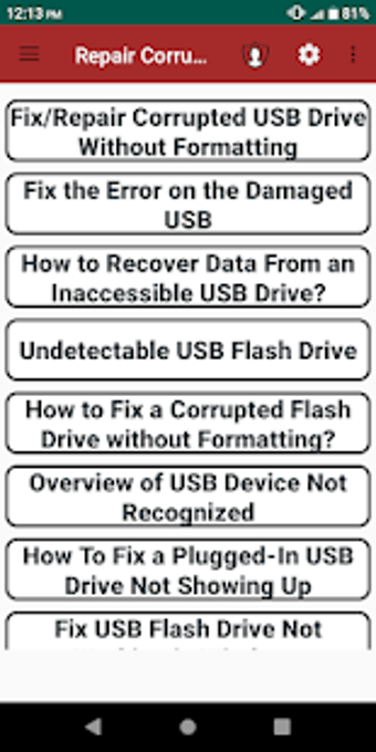 Imagen 2 para Repair Corrupted USB Driv…