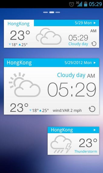 Image 0 for Concise white GOWeatherEX