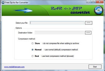 Image 0 for Free ZIP to RAR Converter