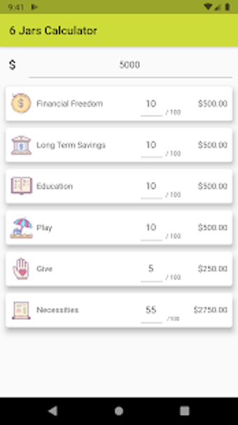 Image 0 for 6 Jars Calculator