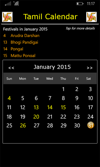 Image 0 for Tamil Calendar App for Wi…
