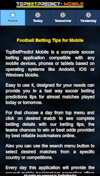 Top Betting Tips Predictions for Android Free download and software reviews CNET Download