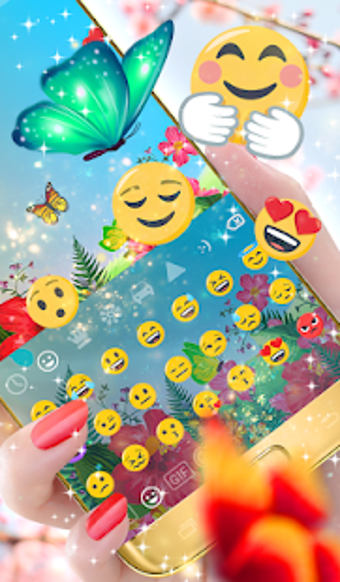 Imagen 0 para Butterflies Animated Keyb…
