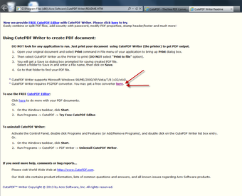 Image 2 for CutePDF Writer