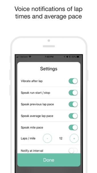 Image 2 for BetterMile - Lap Timer