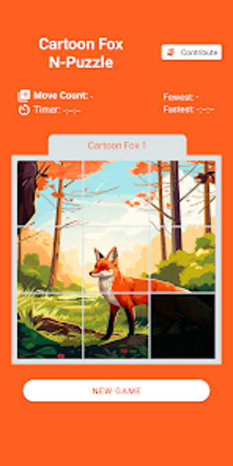 Image 0 for Cartoon Fox N-Puzzle