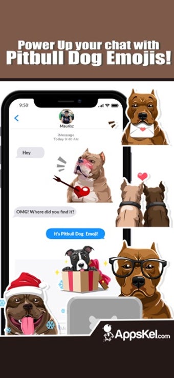 Image 2 for Pit Bull Dogs Emoji Stick…