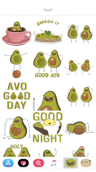 Image 0 for Avocado Stickers