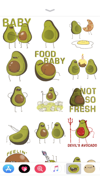 Image 2 for Avocado Stickers