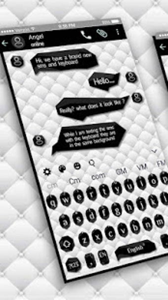 Image 1 for SMS Black White Keyboard