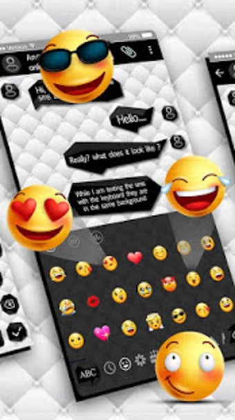 Image 0 for SMS Black White Keyboard