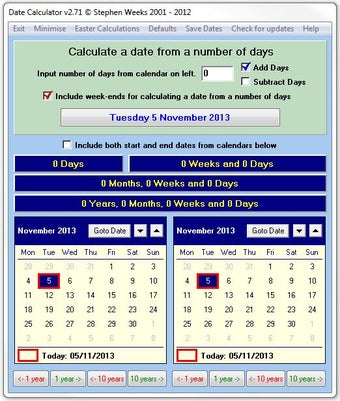 Imagen 0 para Date Calculator