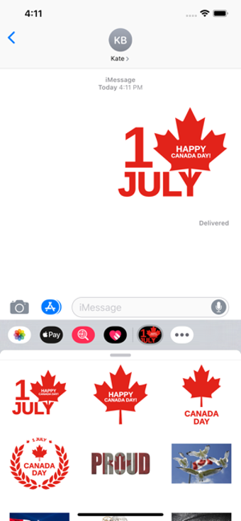 Image 2 for Canada Day Sticker Pack