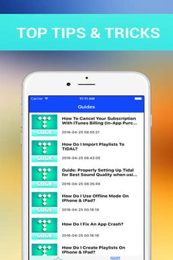 Imagen 0 para Guide for TIDAL