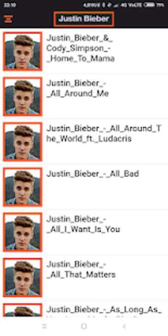 Imagen 0 para Justin Bieber All Songs -…