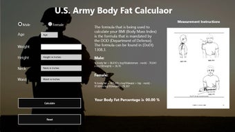 Image 0 for U.S Army Body Fat Calcula…