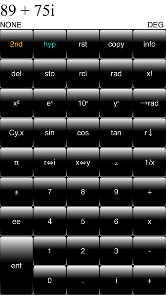 Image 0 for Complex RPN Calculator