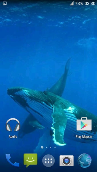 Imagen 1 para Whale 3D. Video wallpaper