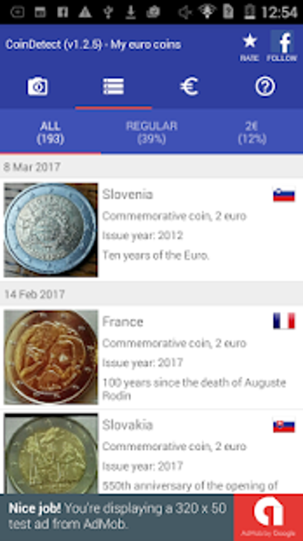 Image 0 for CoinDetect: Euro coin det…